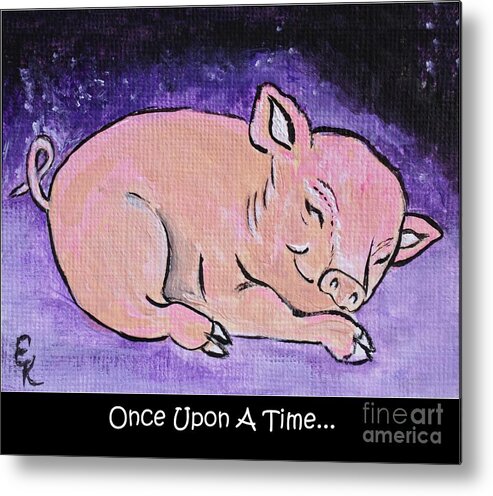 Nursery Metal Print featuring the photograph Once Upon A Time...Animal Farm Collection by Ella Kaye Dickey