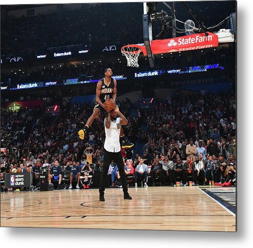 Event Metal Print featuring the photograph Paul George and Glenn Robinson by Jesse D. Garrabrant
