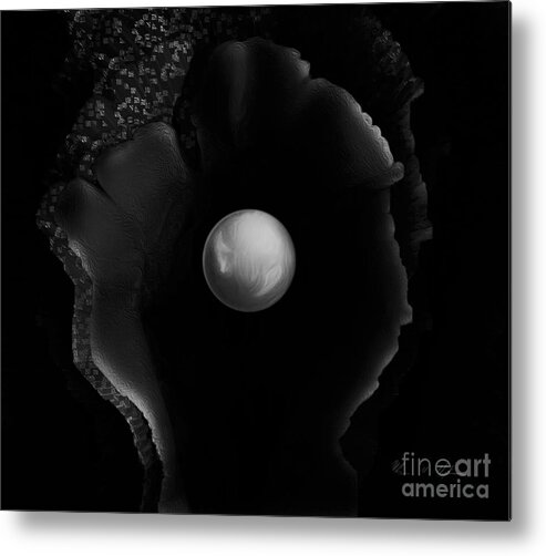 Perle En Fleur Metal Print featuring the digital art Perle en Fleur 10 by Aldane Wynter