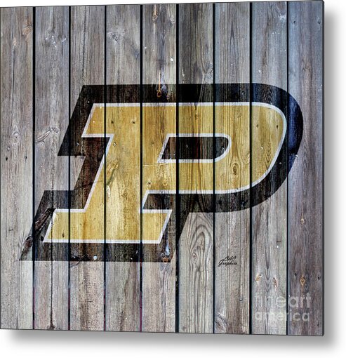 Purdue Metal Print featuring the digital art Purdue University by CAC Graphics