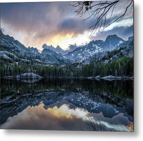 Landscape Metal Print featuring the photograph Shadow Lake Reflections by Romeo Victor