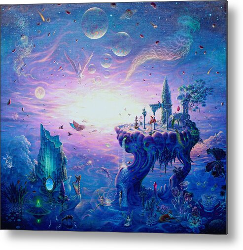  Metal Print featuring the painting The soul mirror by Tuco Amalfi