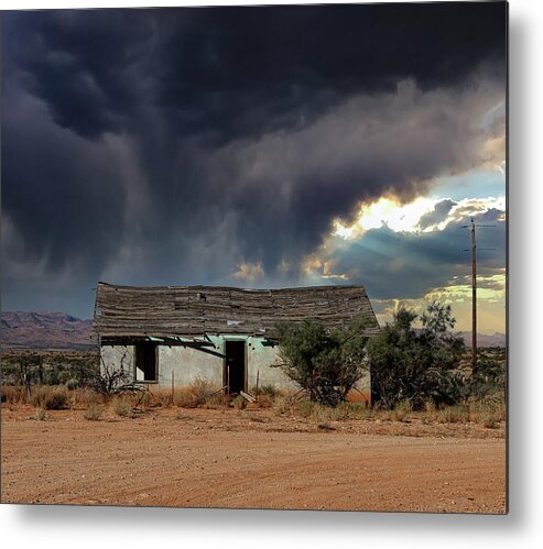 Clouds Metal Print featuring the photograph Under the Stormy Skies by Carmen Kern