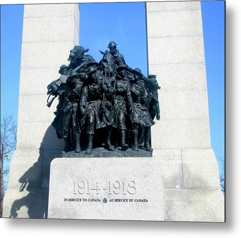 Memorial Metal Print featuring the photograph War Memorial by Stephanie Moore