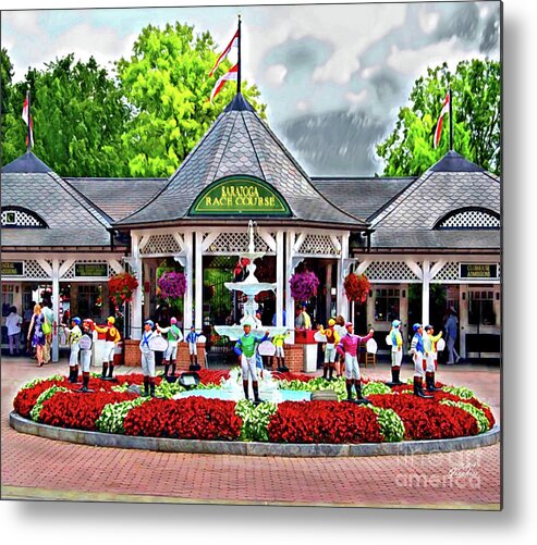 Saratoga Metal Print featuring the digital art Welcome To Saratoga by CAC Graphics