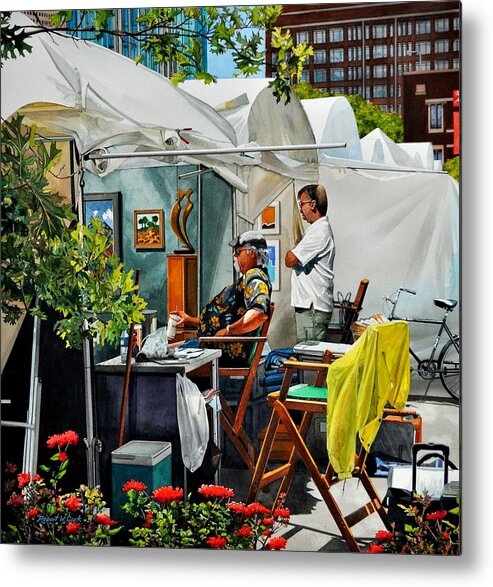 Art Metal Print featuring the painting Air Fair by Robert W Cook 