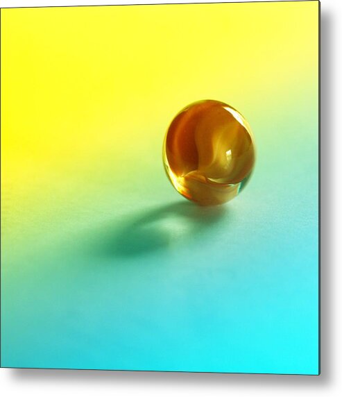 Still Life Metal Print featuring the photograph Lost Marble by Tom Druin