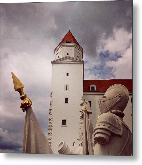 Beautiful Metal Print featuring the photograph | The Castle Of Bratislava | by Moritz Muenkner