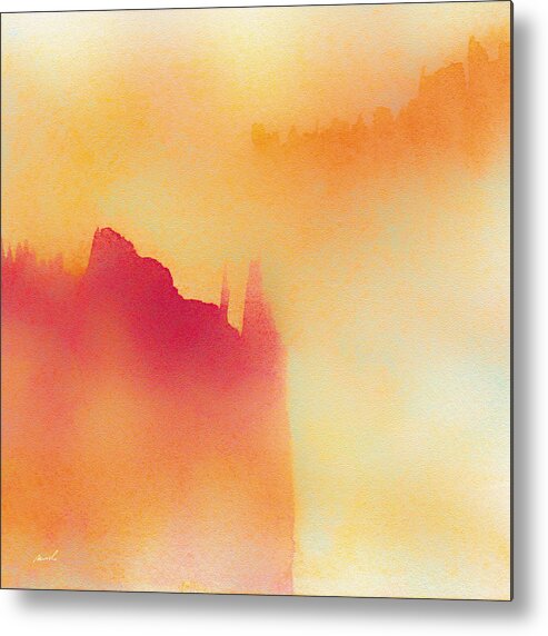 Nature Metal Print featuring the painting Amorphous 1 #1 by The Art of Marsha Charlebois