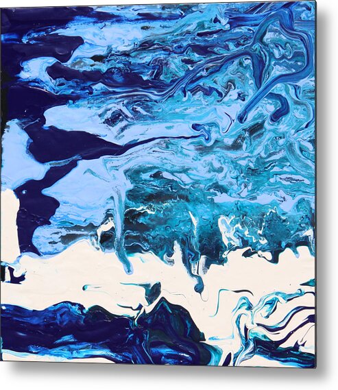 Fusionart Metal Print featuring the painting Aquatic by Ralph White