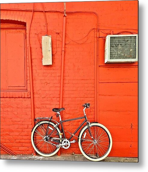 Windowsbegone Metal Print featuring the photograph Bike by Julie Gebhardt
