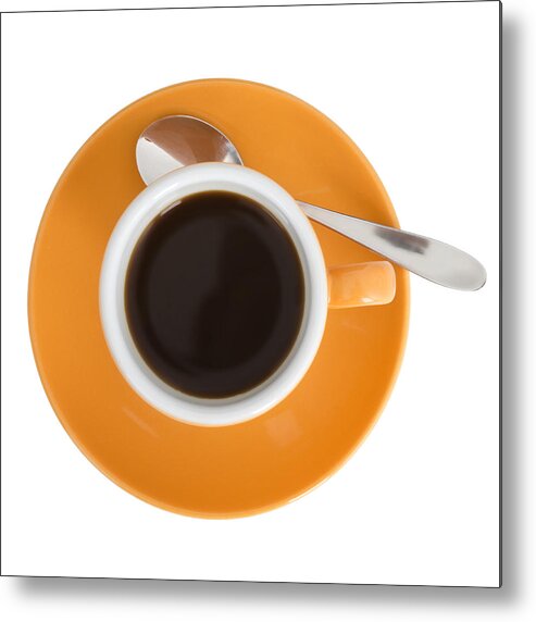 Coffee Metal Print featuring the photograph Cup of Coffee #1 by Chevy Fleet