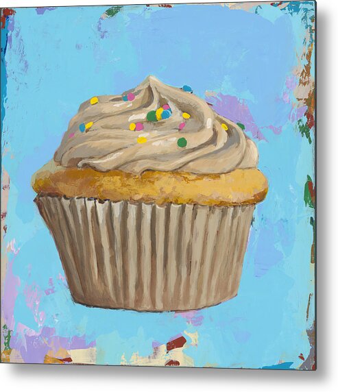 Cupcake Metal Print featuring the painting Cupcake #1 by David Palmer