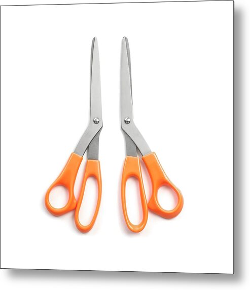 Left And Right Handed Scissors Metal Print by Science Photo