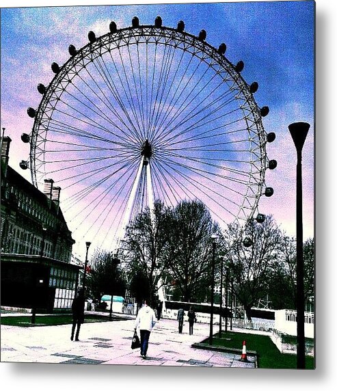 Tagstagramers Metal Print featuring the photograph London Eye #1 by Chris Drake