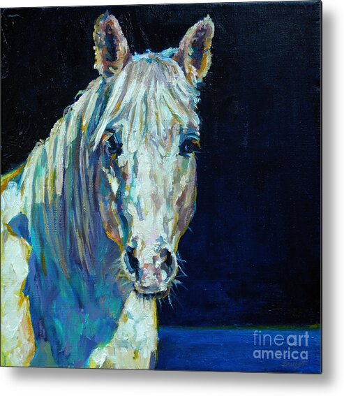 Horse Metal Print featuring the painting Midnight Ride by Patricia A Griffin