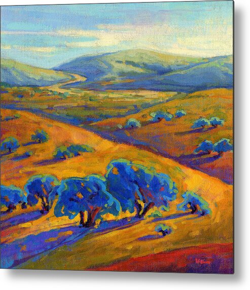 Konnie Metal Print featuring the painting Rolling Hills 1 by Konnie Kim