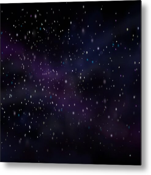 Star Metal Print featuring the digital art Stars #2 by Kevin Middleton