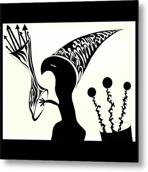 Arrow Metal Print featuring the photograph The Gardener by Natalia Weiss