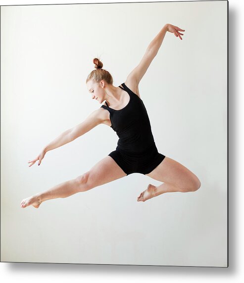 Ballet Dancer Metal Print featuring the photograph Usa, Utah, Salt Lake, Teenage 16-17 #1 by Jessica Peterson
