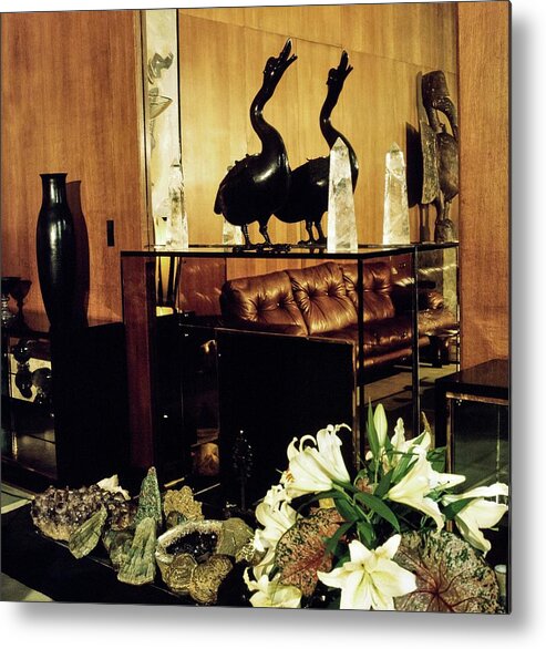 Paris Metal Print featuring the photograph Yves Saint Laurent's Living Room by Horst P. Horst