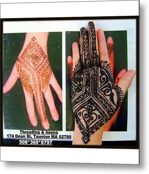 Ruïneren Lot brandstof 15% Off Henna Tattoos 174 Dean St Metal Print by Threading N Heena - Mobile  Prints