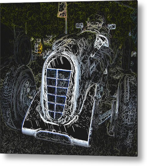 Bentley Metal Print featuring the digital art 1935 Bentley Jackson Special 2 by John Colley