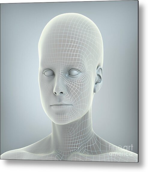 Artificial Intelligence Metal Print featuring the photograph Digital Being #2 by Science Picture Co