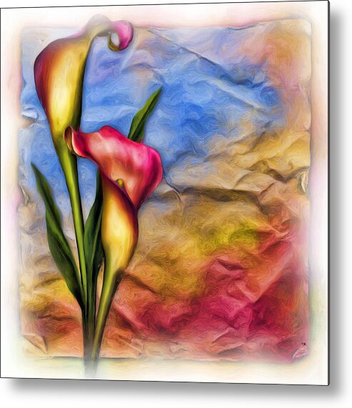 Flower Metal Print featuring the painting Flower Power #2 by Tyler Robbins