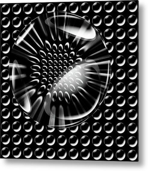 Infinity Metal Print featuring the digital art Glass Ball by Evgeniy Lankin