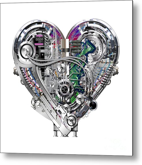 Heart Metal Print featuring the mixed media Heart #2 by Diuno Ashlee