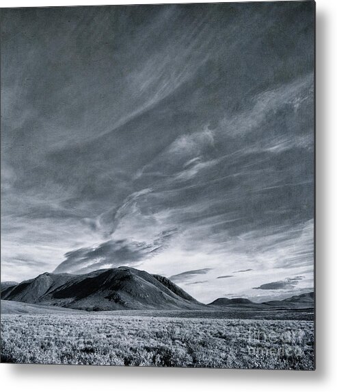 Mountain Metal Print featuring the photograph Land Shapes 19 by Priska Wettstein