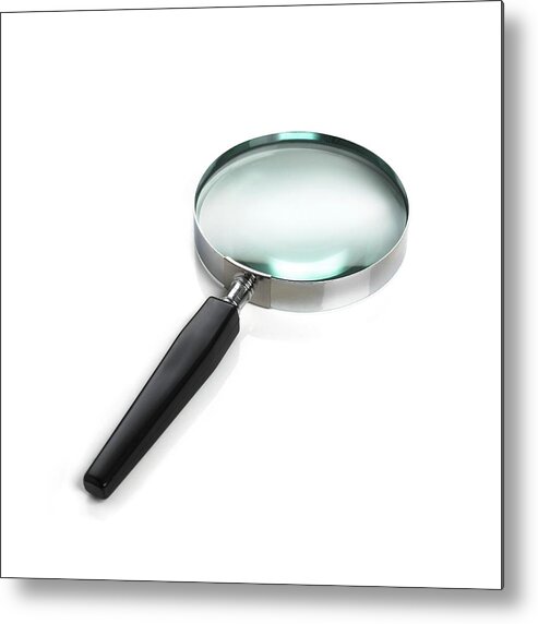 Magnifying Glass Metal Print featuring the photograph Magnifying Glass #2 by Science Photo Library