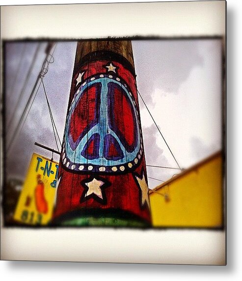 Phototoaster Metal Print featuring the photograph Peace Pole #2 by Scott Pellegrin