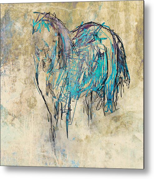 Horse Metal Print featuring the photograph Standing Horse by Suzanne Powers
