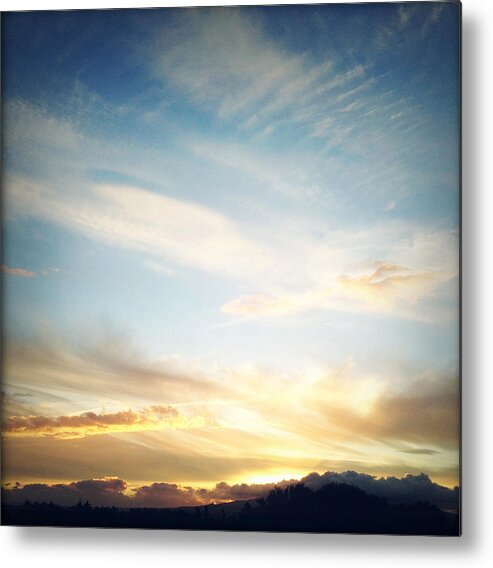 Sunset Metal Print featuring the photograph Sunset #2 by Les Cunliffe