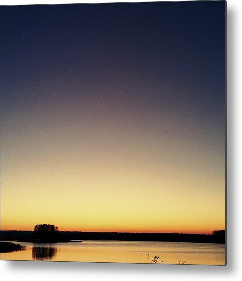 Beautiful Metal Print featuring the photograph #sunset #sunrise #sun #tagsforlikes #2 by Raimond Klavins