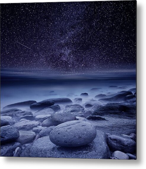 Night Metal Print featuring the photograph The cosmos #3 by Jorge Maia