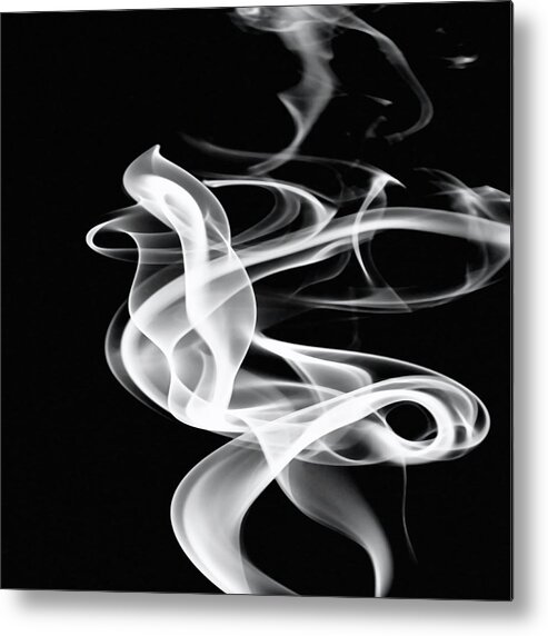 Black Background Metal Print featuring the photograph Abstract #21 by Michael Banks
