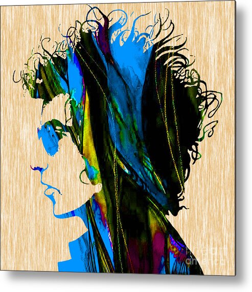 Bob Dylan Art Metal Print featuring the mixed media Bob Dylan #22 by Marvin Blaine