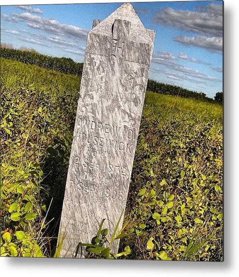 Tombstone Metal Print featuring the photograph Instagram Photo #28 by Aaron Kremer