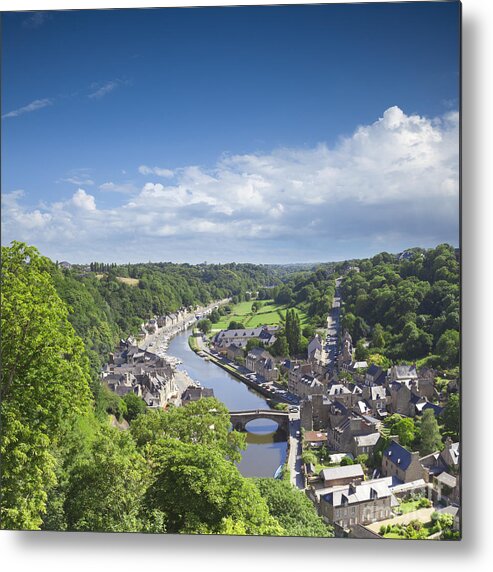 Bridge Metal Print featuring the photograph Dinan Brittany France #3 by Colin and Linda McKie