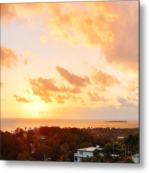 Puerto Rico Metal Print featuring the photograph San Juan sunrise #3 by Songquan Deng