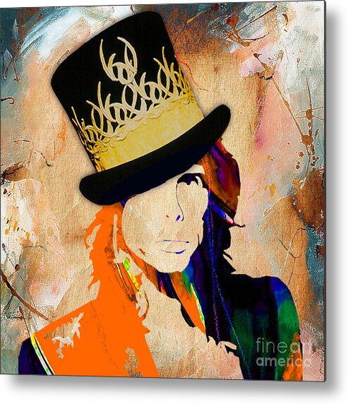 Steven Tyler Metal Print featuring the mixed media Steven Tyler Collection #3 by Marvin Blaine