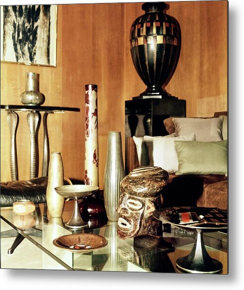 Paris Metal Print featuring the photograph Yves Saint Laurent's Living Room #3 by Horst P. Horst
