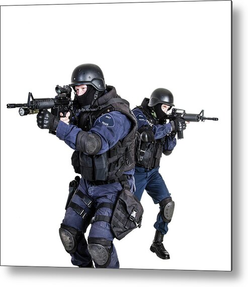 Special Weapons And Tactics Swat Team #31 Metal Print by Oleg Zabielin -  Pixels