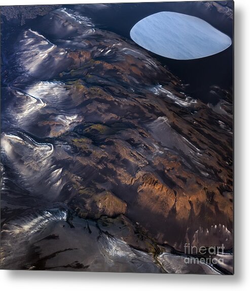 Abstract Photography Metal Print featuring the photograph Aerial Photography #8 by Gunnar Orn Arnason