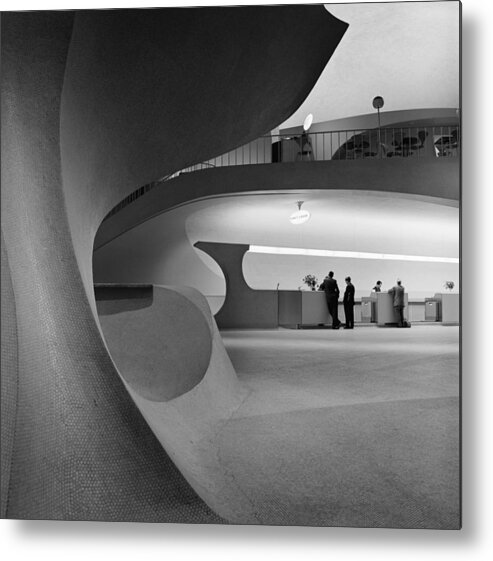 1962 Metal Print featuring the photograph New York Twa Terminal, C1962 #1 by Balthazar Korab