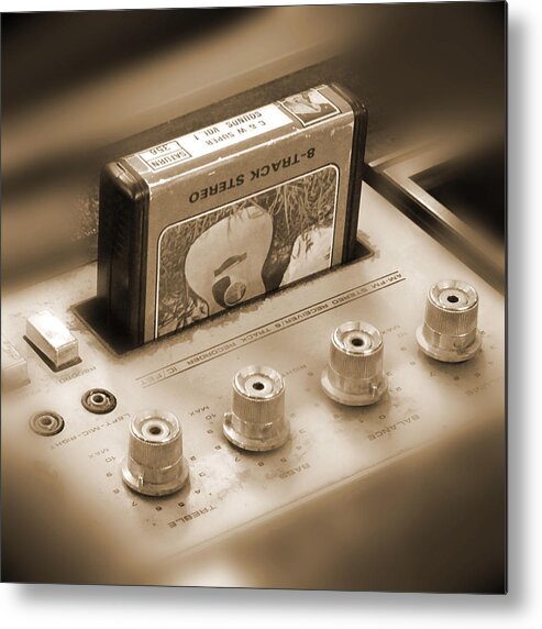8-track Tape Player Metal Print featuring the photograph 8-Track Tape Player by Mike McGlothlen