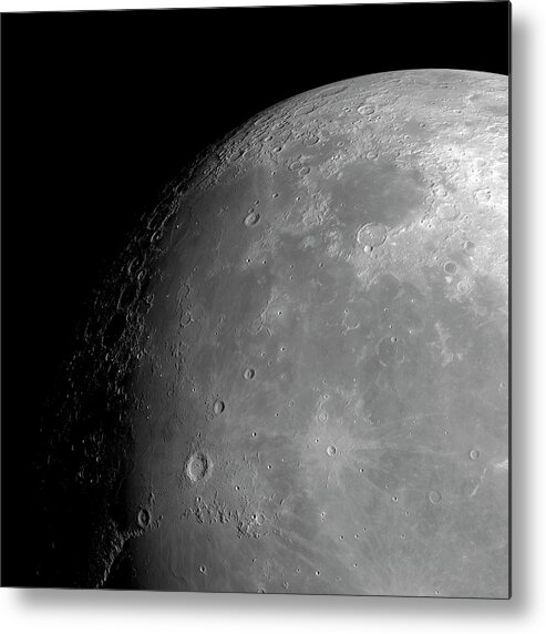 Astronomy Metal Print featuring the photograph Surface Of The Moon #9 by Detlev Van Ravenswaay
